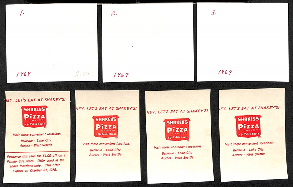 1969 Fud's Photography Montreal Expos Set of 14 Cards & 1975 Shakey's Pizza HOF Partial Set of 11 Cards (w. 22 Extra Cards)